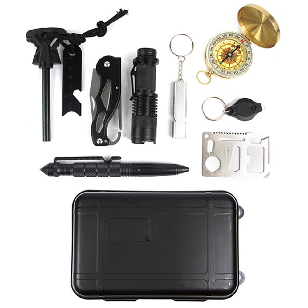 Outdoor Emergency SOS Survival Gear Kit for Wilderness /Trip / Cars / Hiking / Camping-1