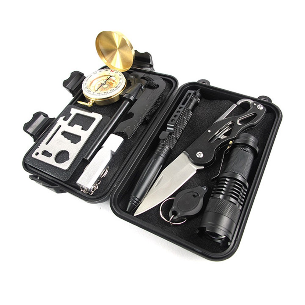 Outdoor Emergency SOS Survival Gear Kit for Wilderness /Trip / Cars / Hiking / Camping-3