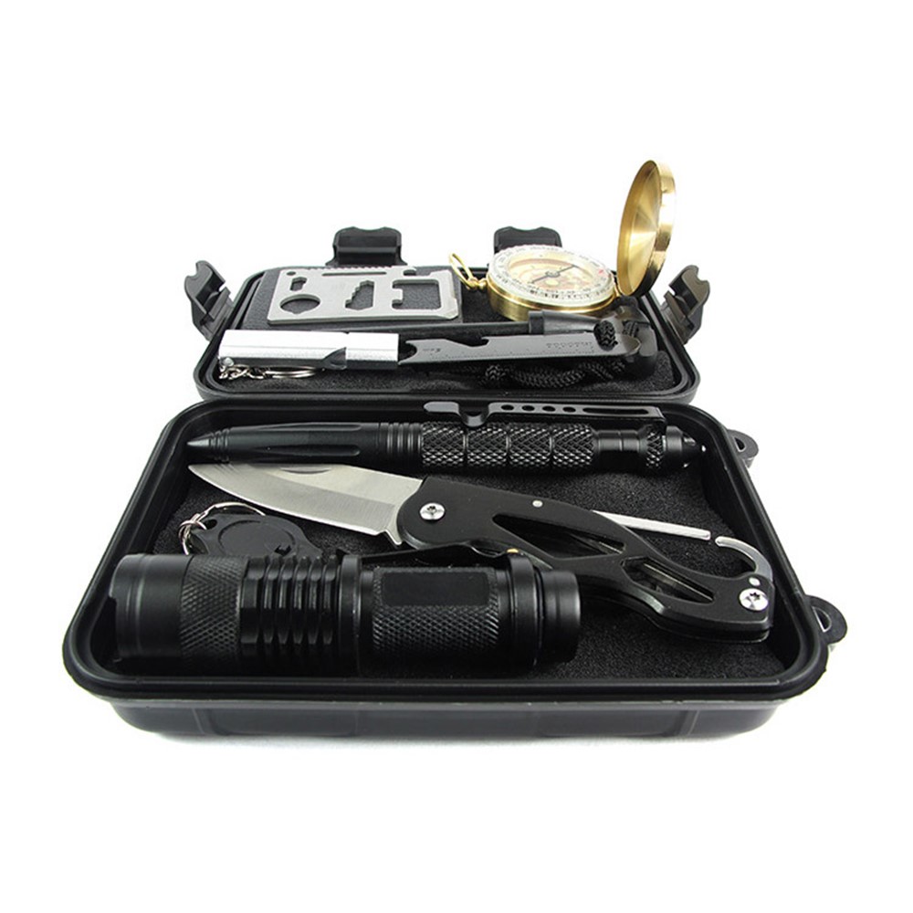Outdoor Emergency SOS Survival Gear Kit for Wilderness /Trip / Cars / Hiking / Camping-4