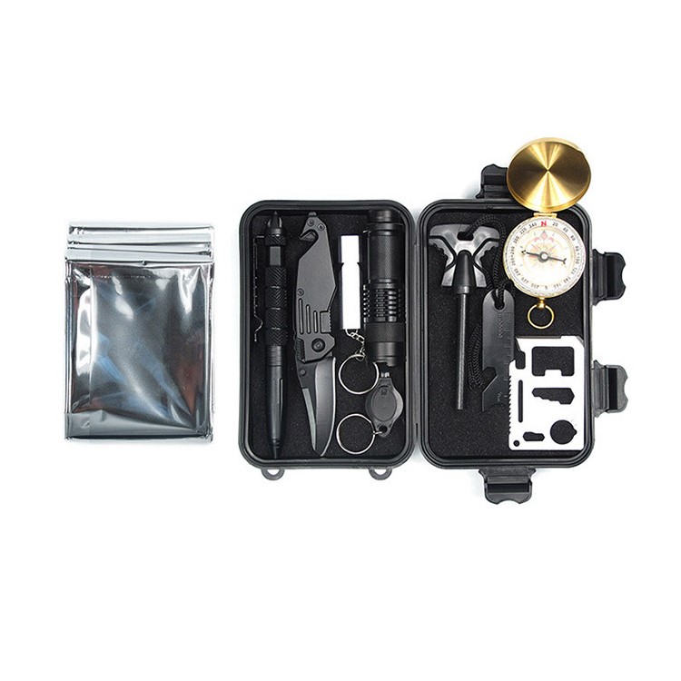 Outdoor Emergency SOS Survive Tool Survival Gear Kit for Wilderness /Trip / Cars / Hiking / Camping-13