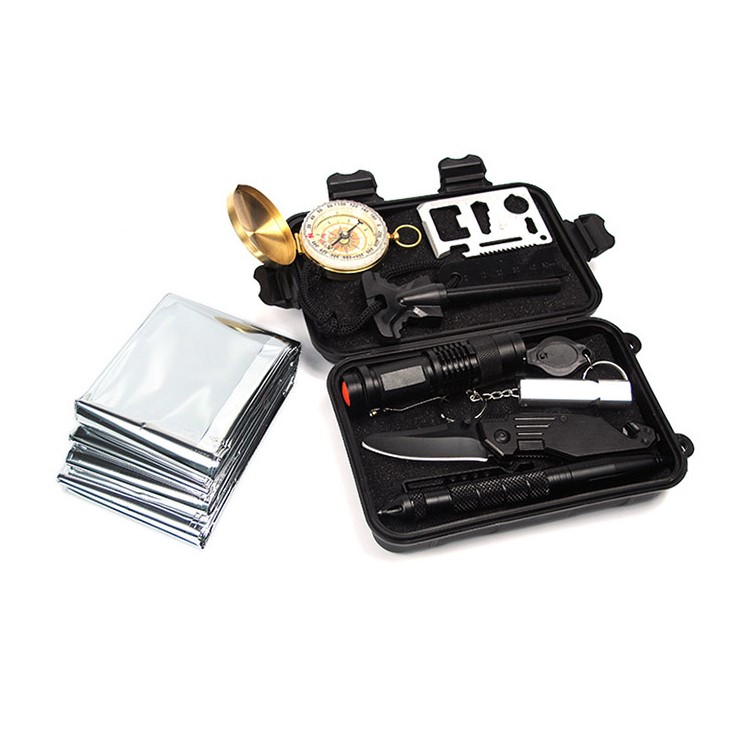 Outdoor Emergency SOS Survive Tool Survival Gear Kit for Wilderness /Trip / Cars / Hiking / Camping-14