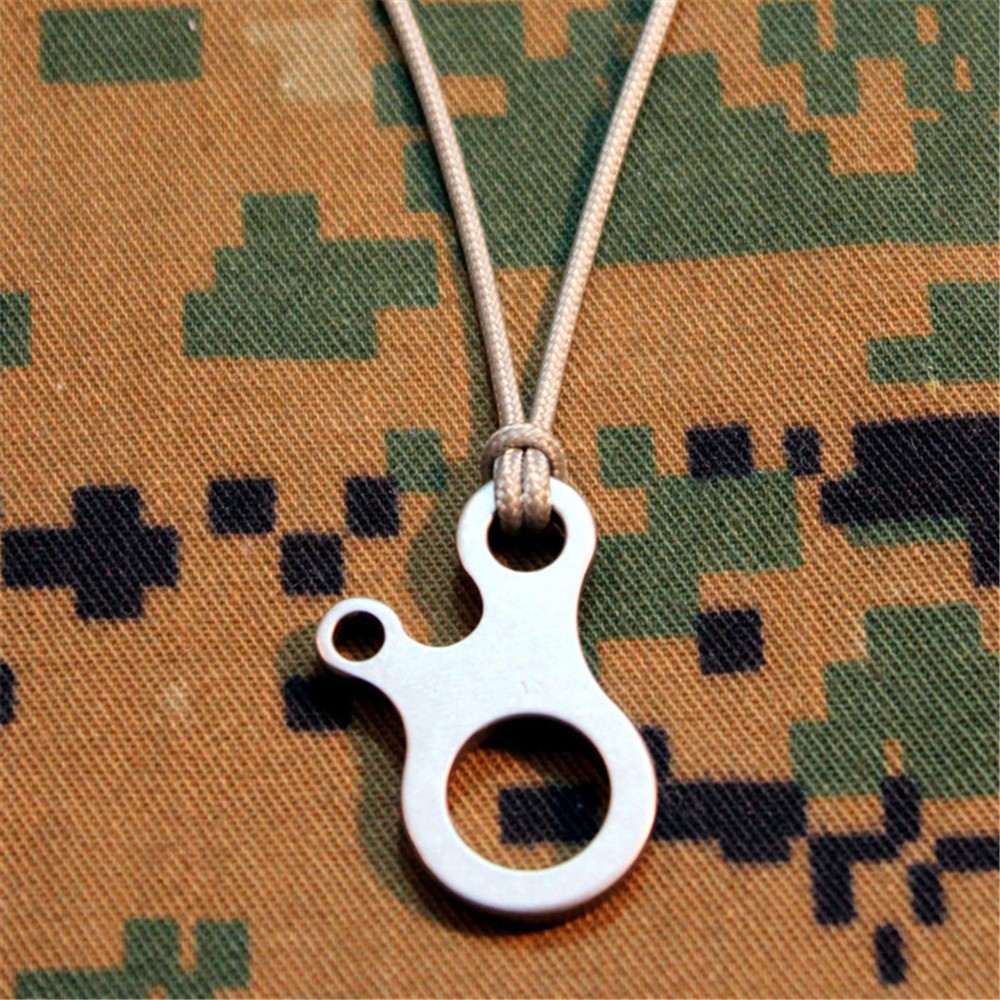12Pcs/Set AOTU 3 Holes Climbing Carabiner Survival Buckle Knotting Multi-purpose Tool-1