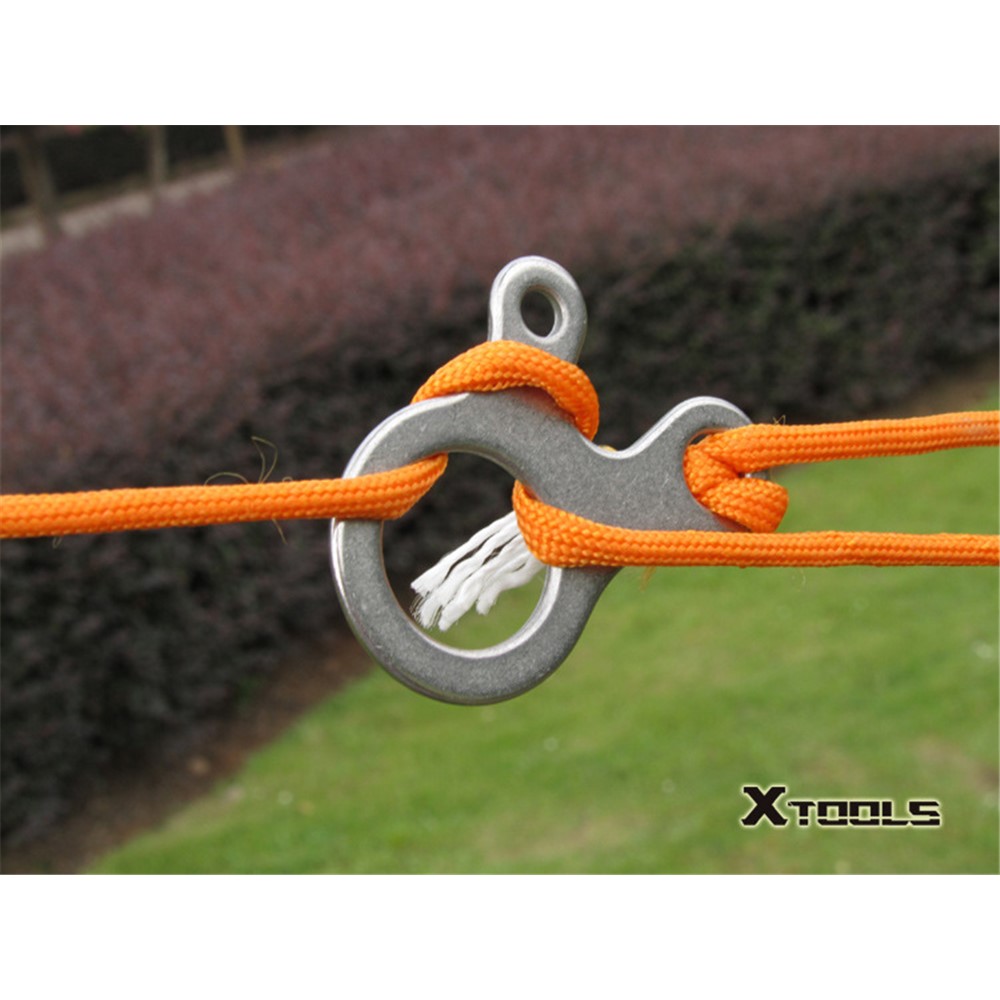12Pcs/Set AOTU 3 Holes Climbing Carabiner Survival Buckle Knotting Multi-purpose Tool-13