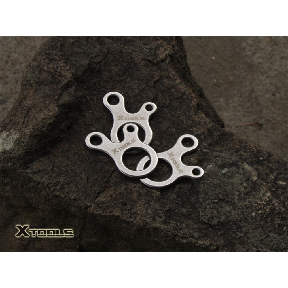 12Pcs/Set AOTU 3 Holes Climbing Carabiner Survival Buckle Knotting Multi-purpose Tool-2