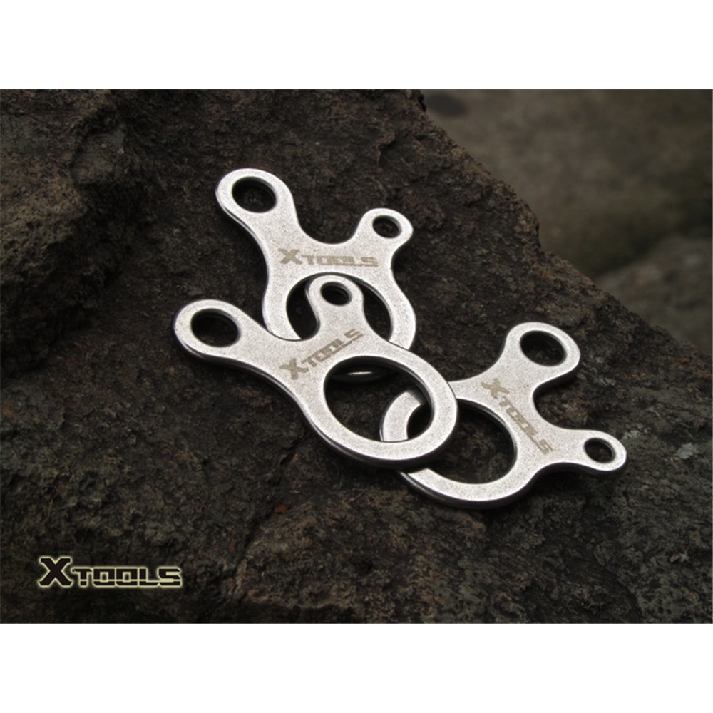 12Pcs/Set AOTU 3 Holes Climbing Carabiner Survival Buckle Knotting Multi-purpose Tool-3