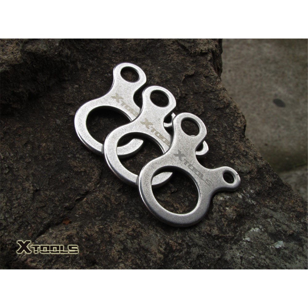12Pcs/Set AOTU 3 Holes Climbing Carabiner Survival Buckle Knotting Multi-purpose Tool-4