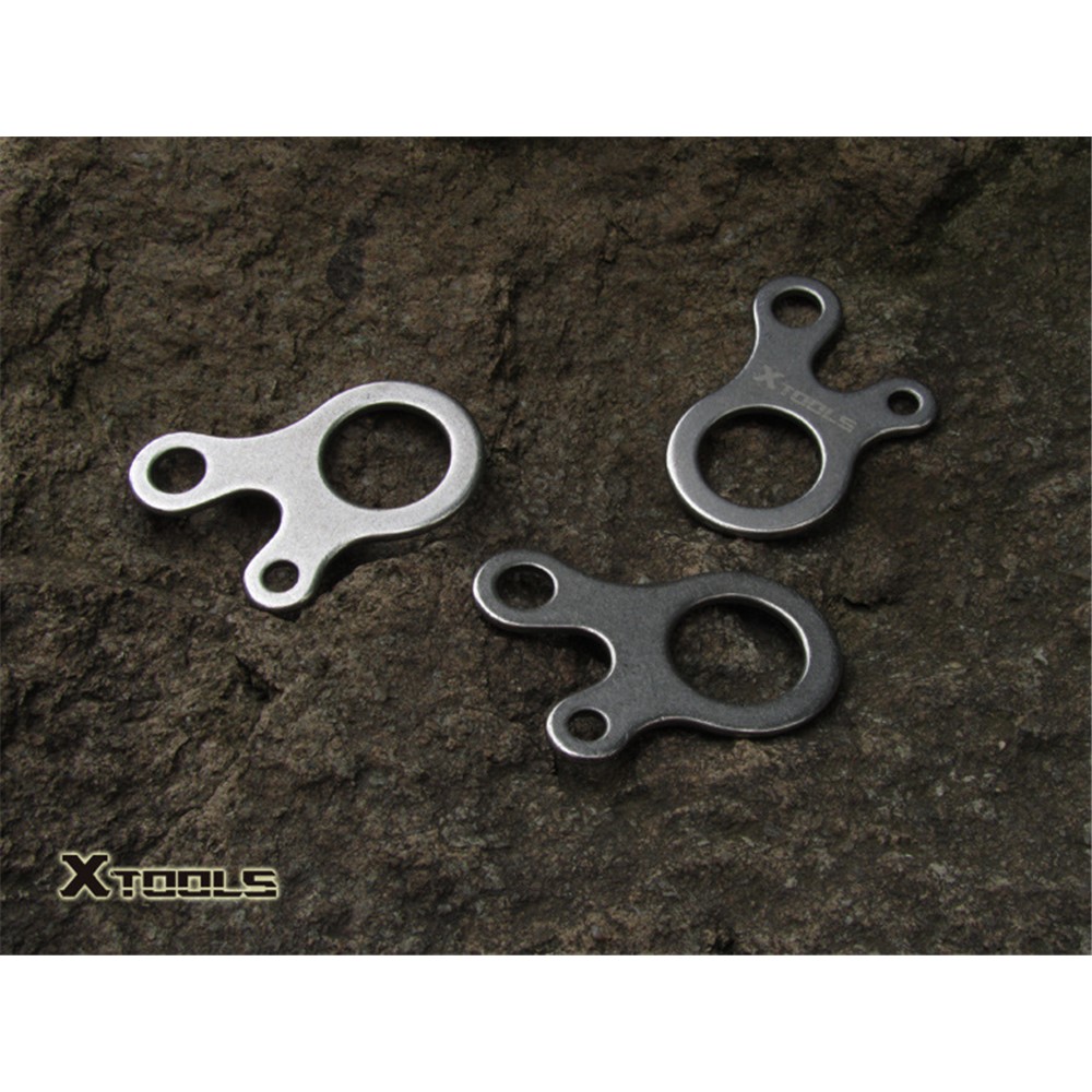 12Pcs/Set AOTU 3 Holes Climbing Carabiner Survival Buckle Knotting Multi-purpose Tool-5