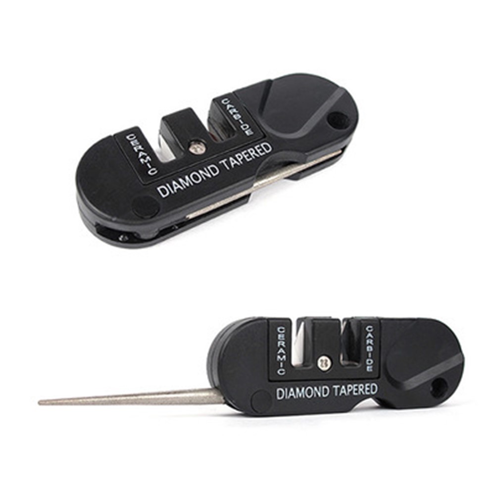 AOTU Knife Sharpener Mini Pocket Keychain Sharpener Foldable Knife Sharpening Tool-2