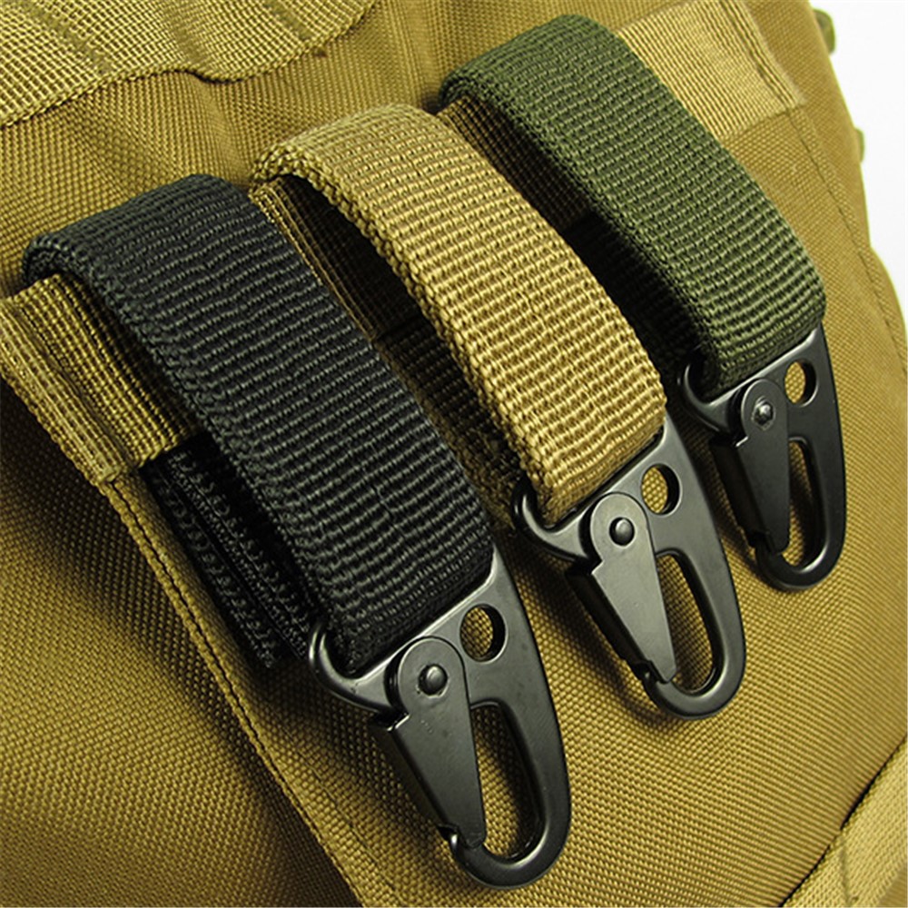 Autu Tactical Birkle Cacciaio Keychain Carabiner Nylon Belt Gear Keeper - Colore Casuale