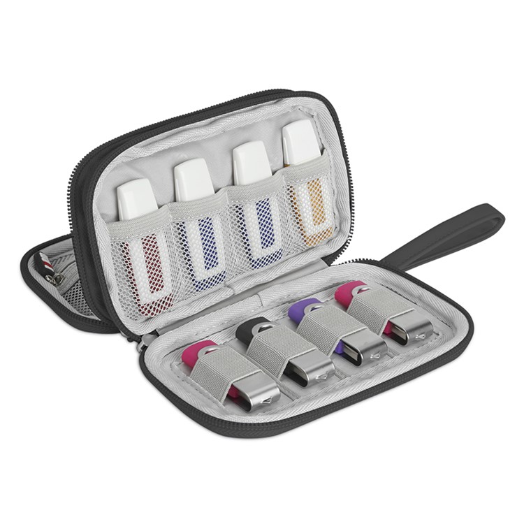 BUBM DIS-S Multi-function Electronics Storage Bag for Cable/U-disk etc - L / Black-4