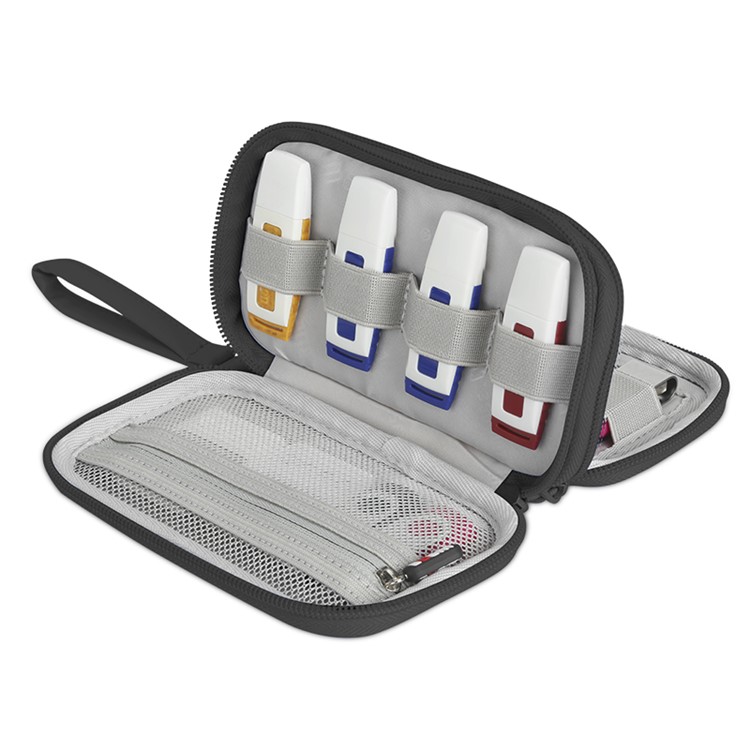 BUBM DIS-S Multi-function Electronics Storage Bag for Cable/U-disk etc - L / Black-5