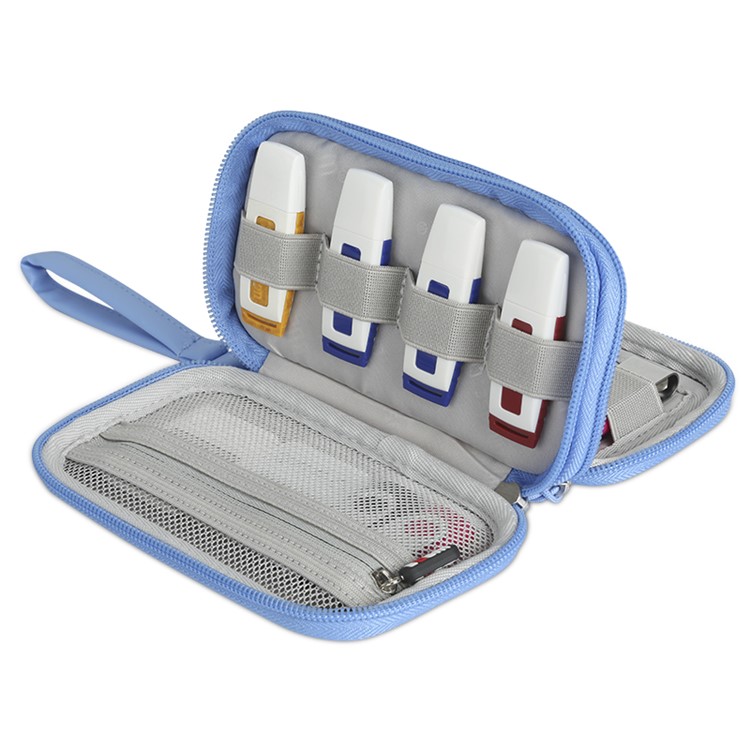 BUBM DIS-S Multi-function Travel Carrying Electronics Bag for Cable/U-disk etc - L / Blue-5