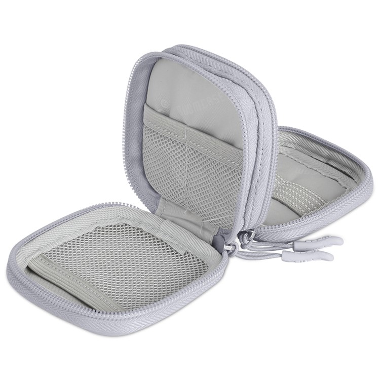 BUBM DIS-S Multi-function Travel Carrying Electronics Storage Bag for Cable/U-disk etc - S / Grey-3