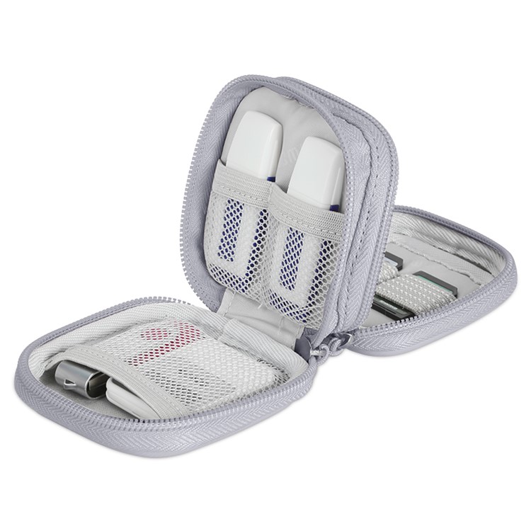BUBM DIS-S Multi-function Travel Carrying Electronics Storage Bag for Cable/U-disk etc - S / Grey-5