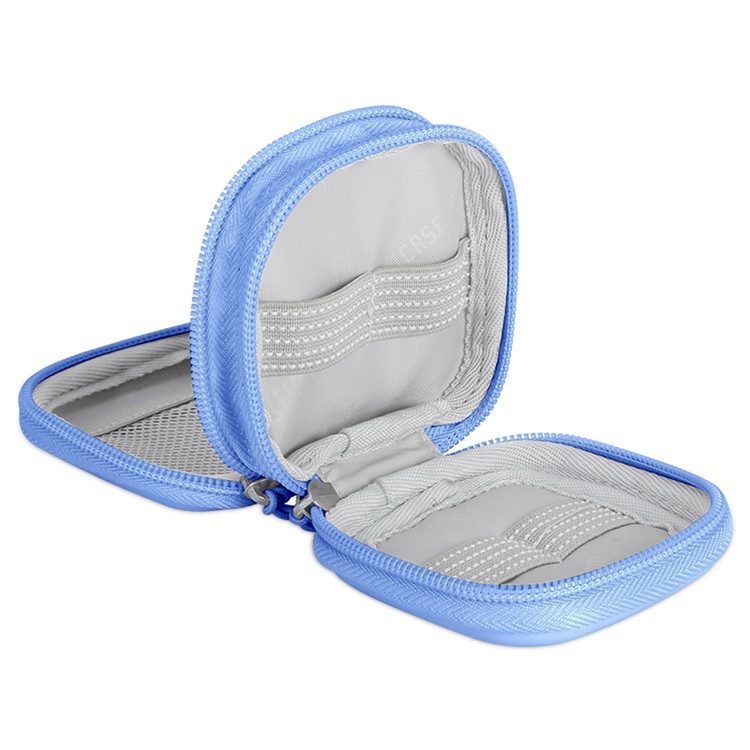 BUBM DIS-S Multi-function Travel Carrying Electronics Bag for Cable/U-disk etc - S / Blue-3