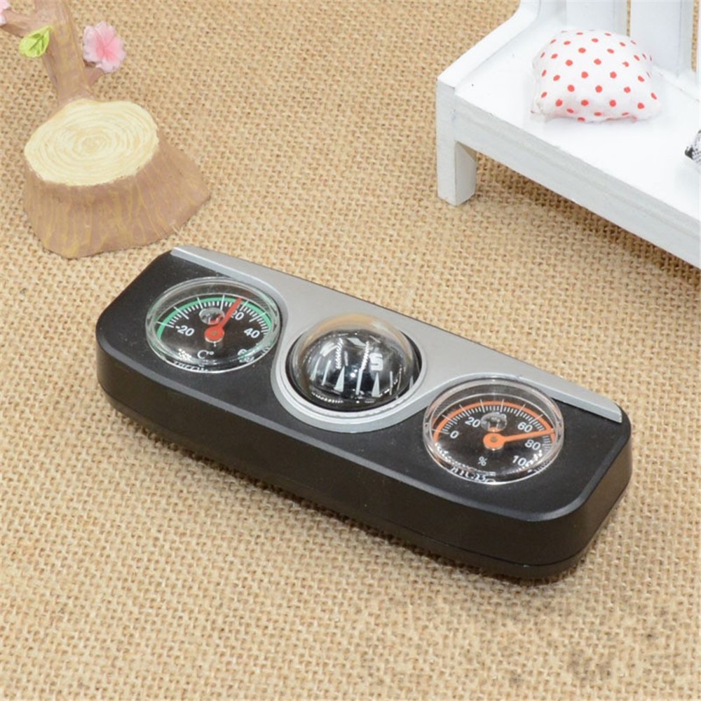 AOTU LC-3 Outdoors Car Mounted Multi-functional 3-in-1 Compass + Thermometer + Hygrometer Set-5