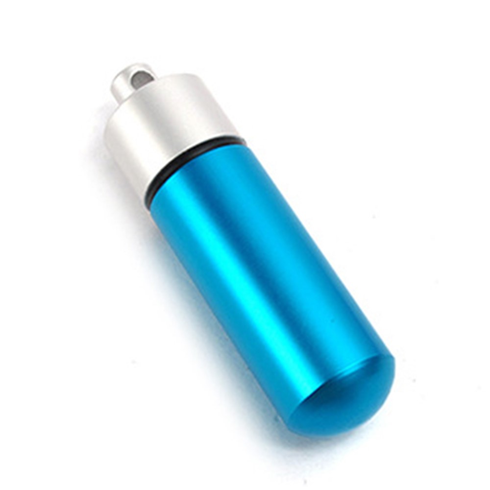 5Pcs/Set AUTO Mini Pill Box Outdoor Waterproof EDC Keychain Aluminum Alloy Travel Pill Holder-10
