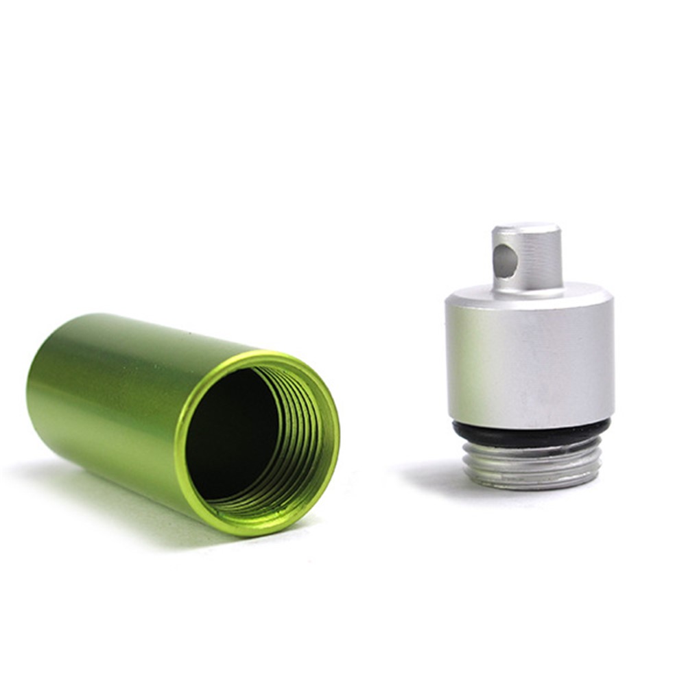 5Pcs/Set AUTO Mini Pill Box Outdoor Waterproof EDC Keychain Aluminum Alloy Travel Pill Holder-14