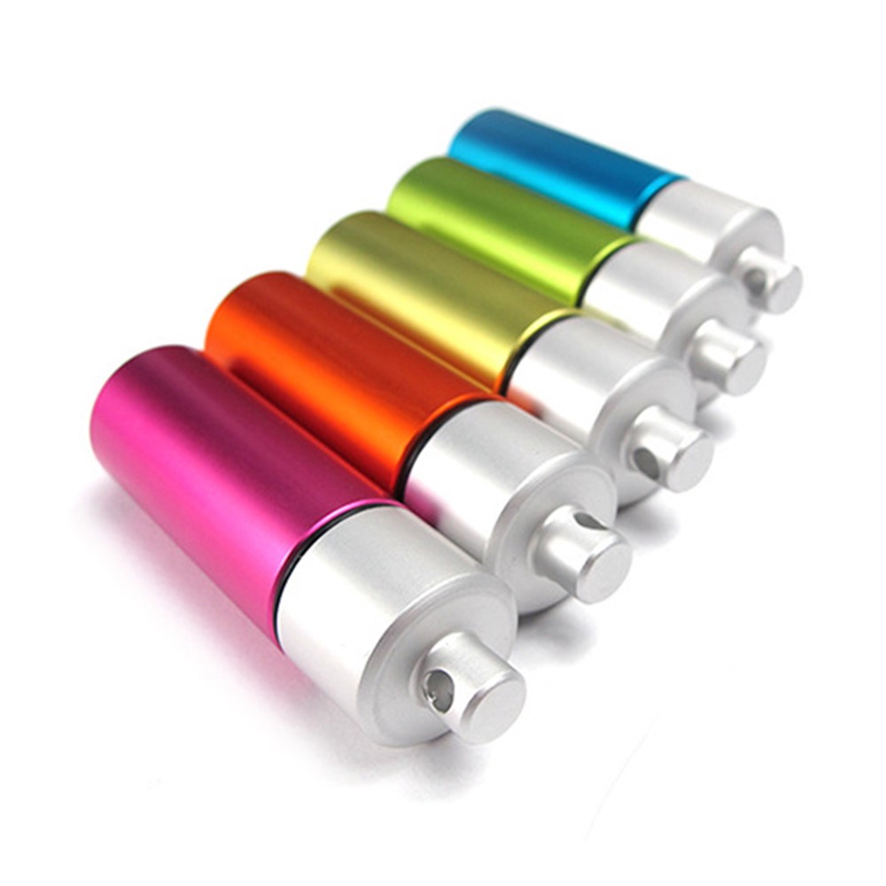 5Pcs/Set AUTO Mini Pill Box Outdoor Waterproof EDC Keychain Aluminum Alloy Travel Pill Holder-2