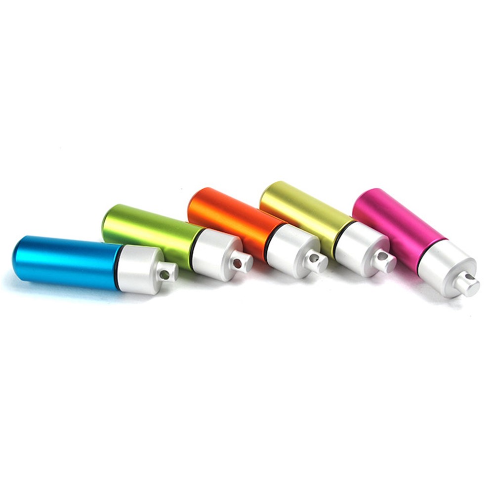 5Pcs/Set AUTO Mini Pill Box Outdoor Waterproof EDC Keychain Aluminum Alloy Travel Pill Holder-3