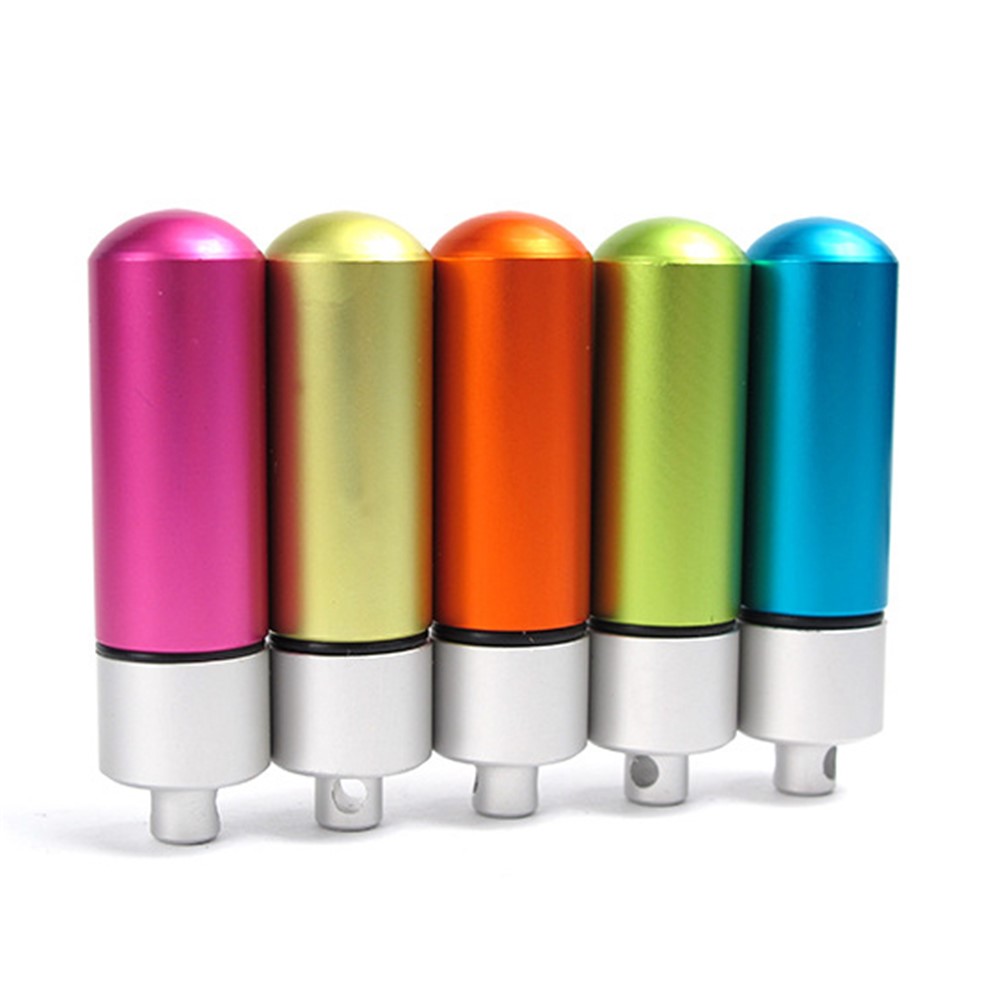 5Pcs/Set AUTO Mini Pill Box Outdoor Waterproof EDC Keychain Aluminum Alloy Travel Pill Holder-5