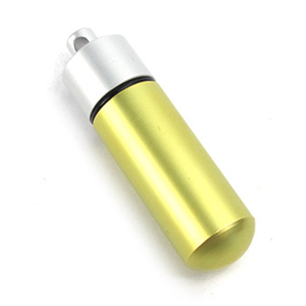 5Pcs/Set AUTO Mini Pill Box Outdoor Waterproof EDC Keychain Aluminum Alloy Travel Pill Holder-8