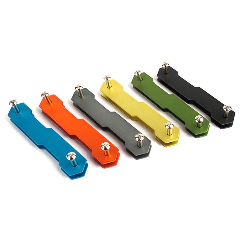 2PCS/Set AUTO Multifunctional Dual-end Aluminum Key Clip Key Chain-2