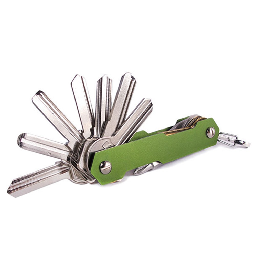 2PCS/Set AUTO Multifunctional Dual-end Aluminum Key Clip Key Chain-3
