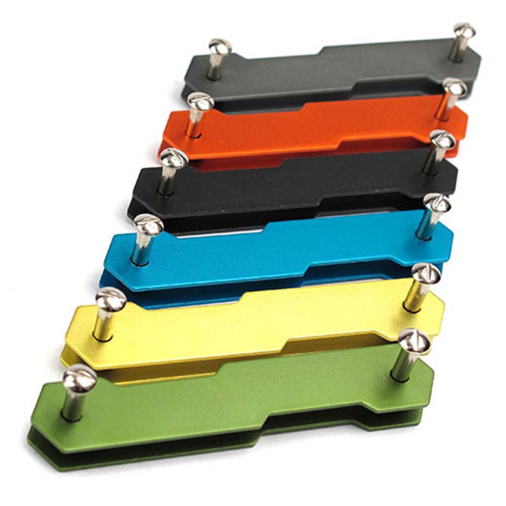 2PCS/Set AUTO Multifunctional Dual-end Aluminum Key Clip Key Chain-4