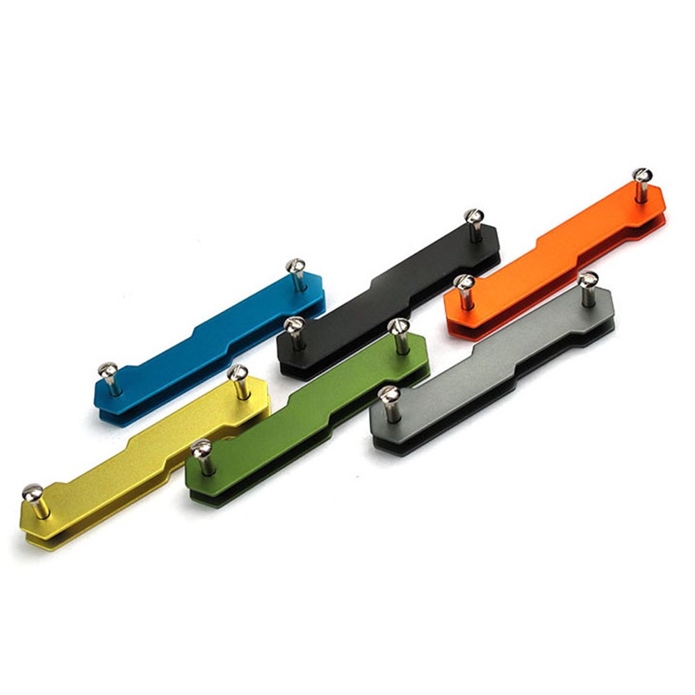 2PCS/Set AUTO Multifunctional Dual-end Aluminum Key Clip Key Chain-5