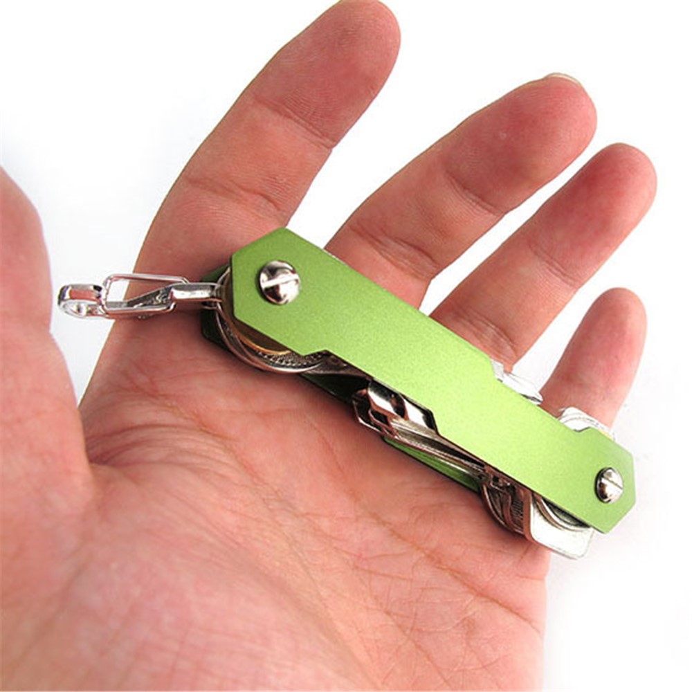 2PCS/Set AUTO Multifunctional Dual-end Aluminum Key Clip Key Chain-6