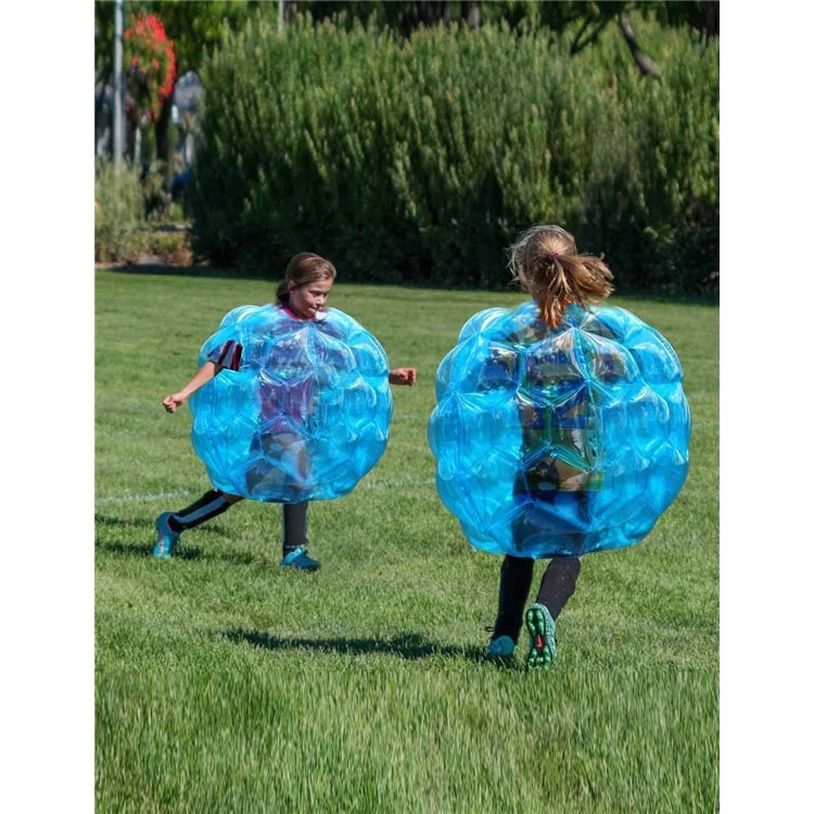 Body Bumper Body Ball Zorb 60CM Inflatable PVC Soccer Ball Bubble Funny Outdoor Soccer Game for Kids - Blue-2