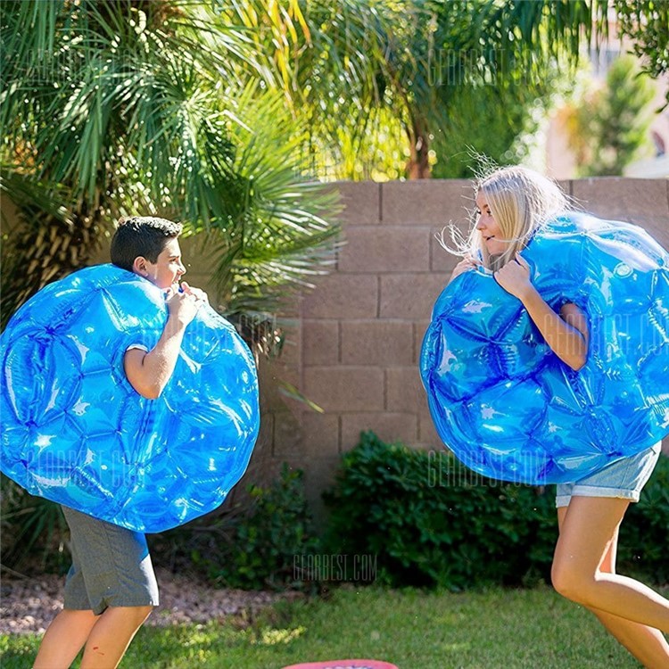 Body Bumper Body Ball Zorb 60CM Inflatable PVC Soccer Ball Bubble Funny Outdoor Soccer Game for Kids - Blue-3