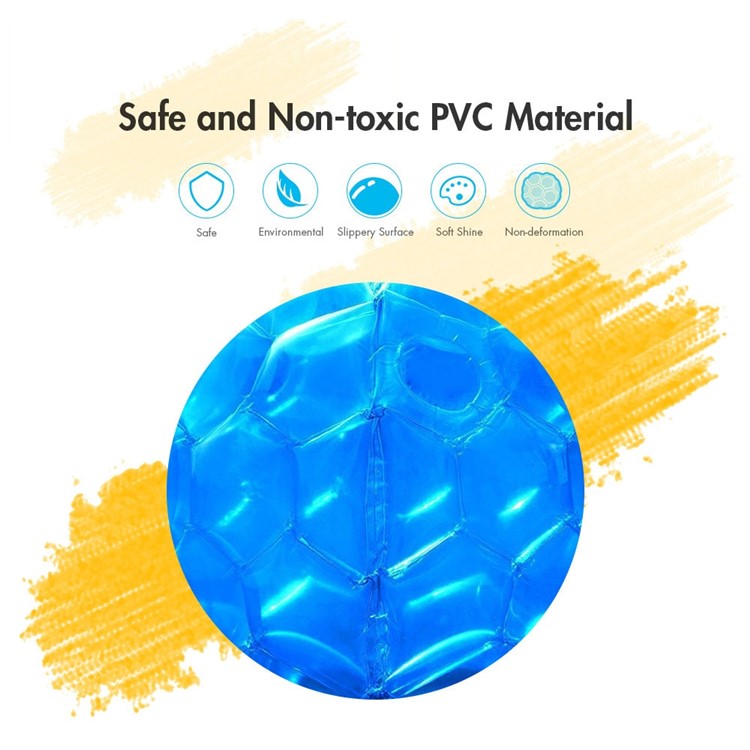 Body Bumper Body Ball Zorb 60CM Inflatable PVC Soccer Ball Bubble Funny Outdoor Soccer Game for Kids - Blue-6