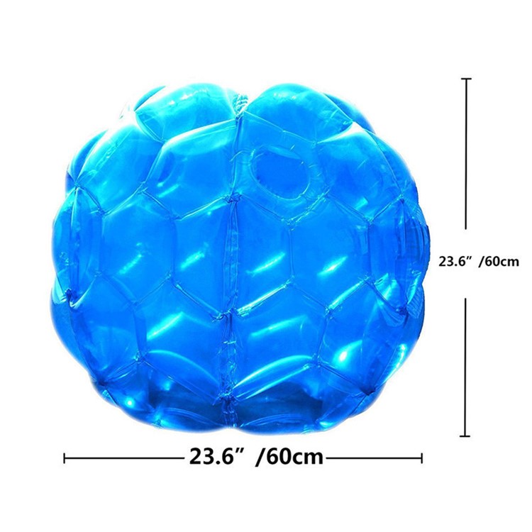 Body Bumper Body Ball Zorb 60CM Inflatable PVC Soccer Ball Bubble Funny Outdoor Soccer Game for Kids - Blue-8