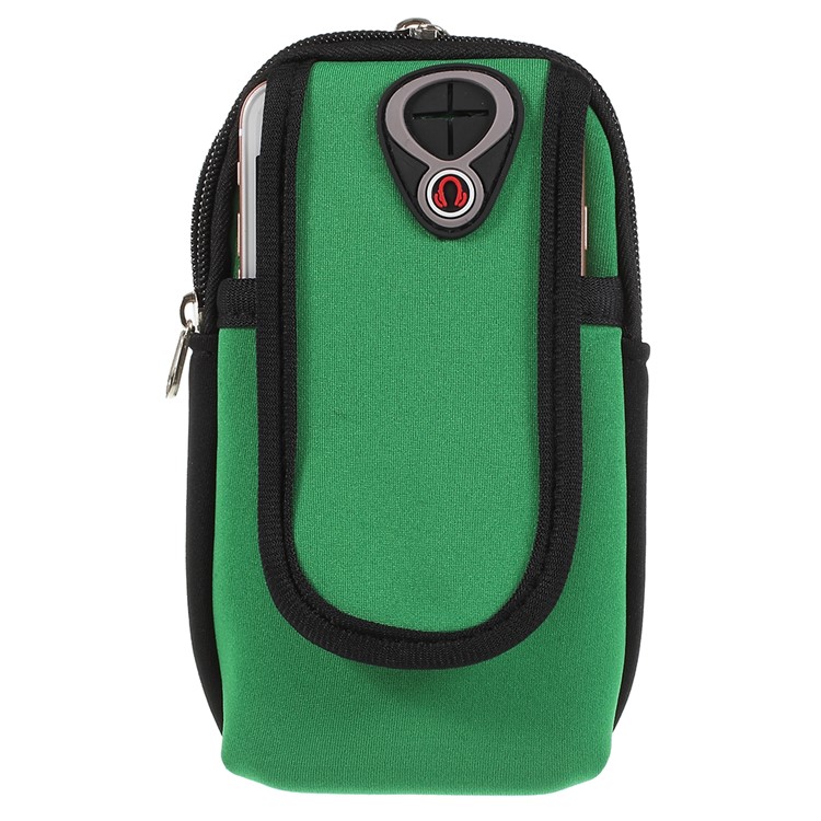 

Trendy Sports Armband Smartphone Arm Bag with Earphone Hole for iPhone 8 Plus/7 Plus etc. - Green
