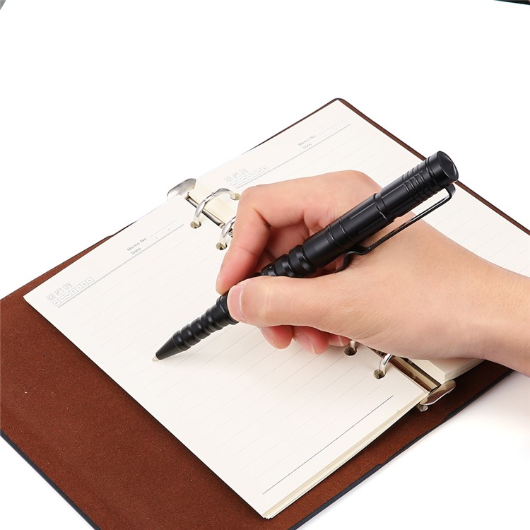 CTSMART B8s Outdoor Multi-functional Tungsten Steel Window Broken EDC Self Defense Autodefensa Tool Tactical Pen - Black-7