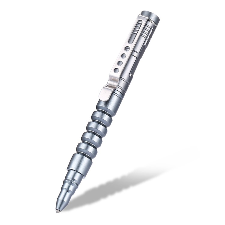 CTSMART B8s Multi-functional Outdoor Tungsten Steel Tactical Pen EDC Self Defense Window Broken Tool - Grey-1