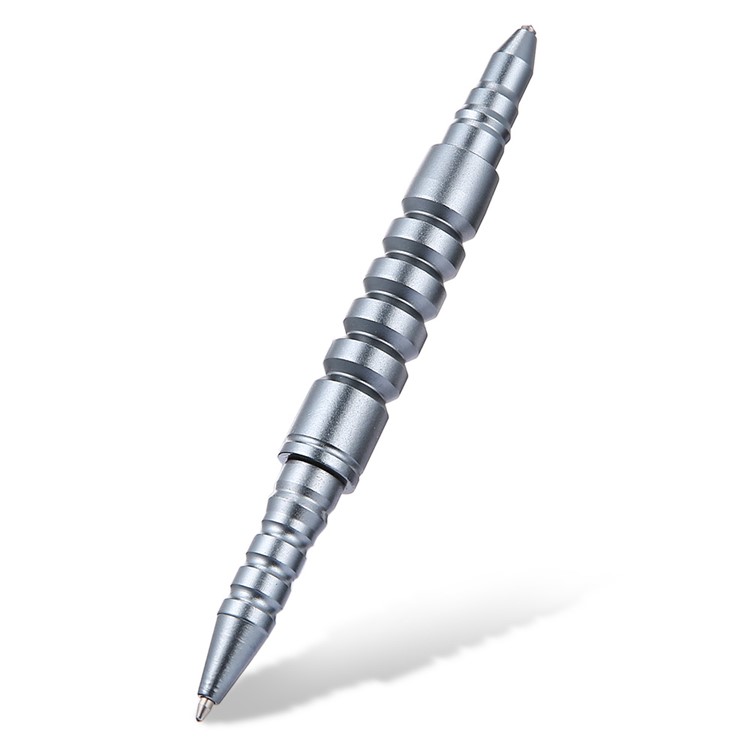 CTSMART B8s Multi-functional Outdoor Tungsten Steel Tactical Pen EDC Self Defense Window Broken Tool - Grey-2
