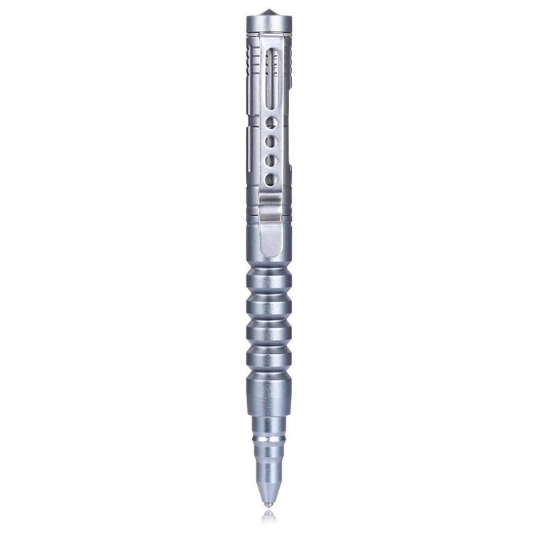 CTSMART B8s Multi-functional Outdoor Tungsten Steel Tactical Pen EDC Self Defense Window Broken Tool - Grey-3