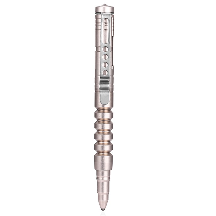 CTSMART B8s Multi-functional Outdoor Tungsten Steel Self Defense Glass Breaker Tactical Pen EDC Autodefensa Tool - Gold-2