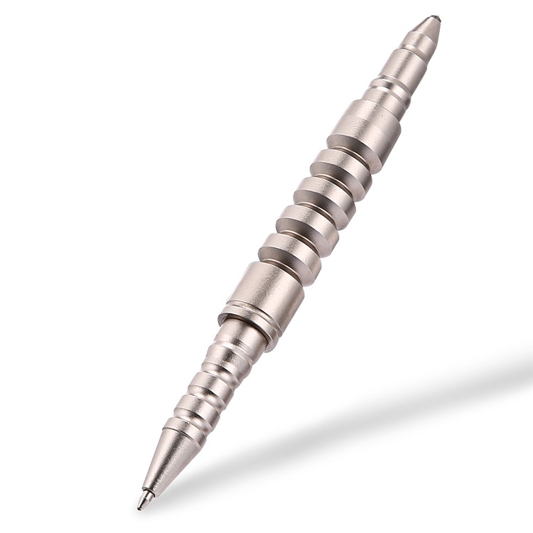 CTSMART B8s Multi-functional Outdoor Tungsten Steel Self Defense Glass Breaker Tactical Pen EDC Autodefensa Tool - Gold-3