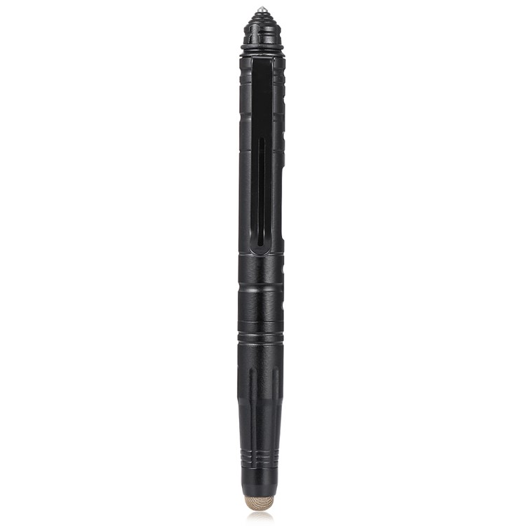 CTSMART T3 Outdoor Tungsten Steel Aluminum Alloy EDC Self Defense Tactical Pen - Black-2