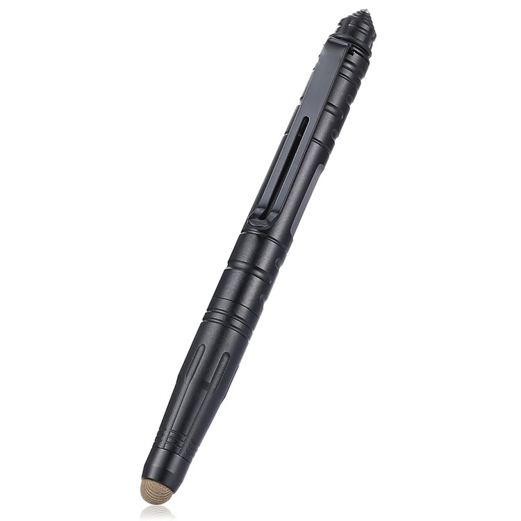 CTSMART T3 Outdoor Tungsten Steel Aluminum Alloy EDC Self Defense Tactical Pen - Black-3