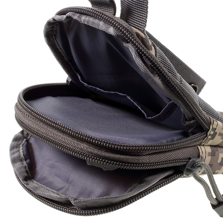 Outdoor Sports Running Belt Bag Camping Hiking Waist Bag Pouch - ACU Camouflage-7