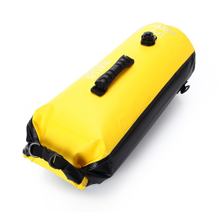 AOTU AT6615 30L Waterproof Hiking Backpack Dry Bag with Dual Air Valve Inflation and Handle - Yellow-2