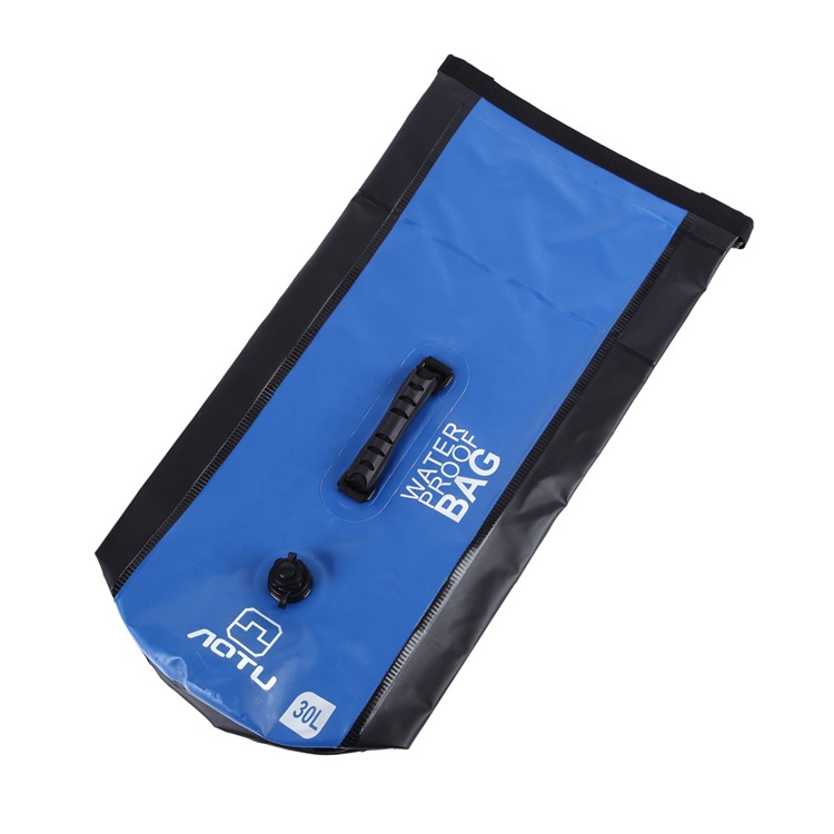 AOTU AT6615 30L Waterproof Outdoor Canoe Backpack Dry Bag with Dual Air Valve Inflation and Handle - Blue-6