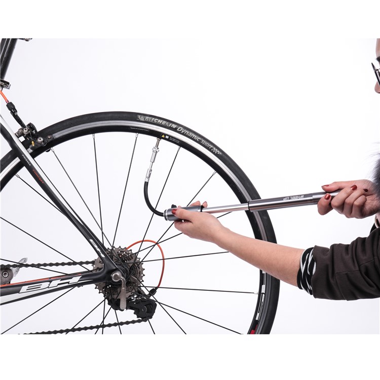 WHEELUP Portable Aluminum Alloy Pump 160PSI High Pressure for Bicycle Motorcycle-2