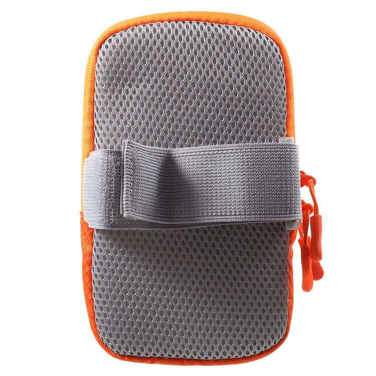 Outdoors Sports Camouflage Pattern Armband Large Capacity Zipper Bag with Earphone Hole for iPhone 8 / 7 4.7 inch etc. - Rose-3