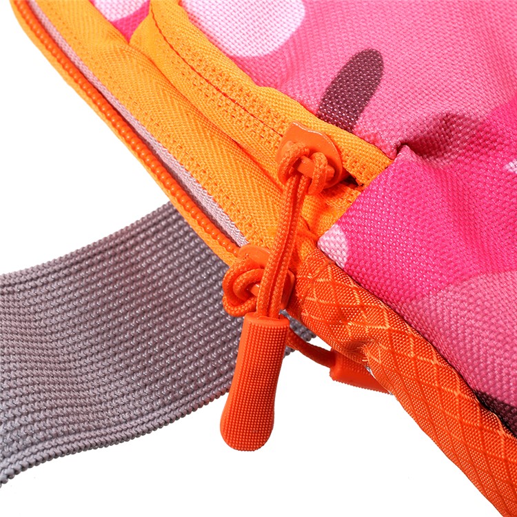 Outdoors Sports Camouflage Pattern Armband Large Capacity Zipper Bag with Earphone Hole for iPhone 8 / 7 4.7 inch etc. - Rose-7